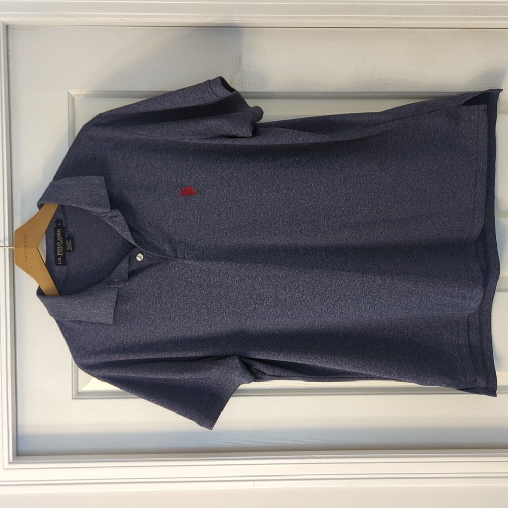 U.S. Polo ASSN. Blue/ Grey Polo